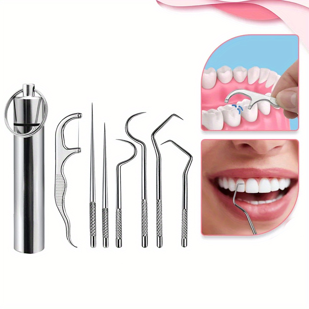Cure-dents avec fil dentaire