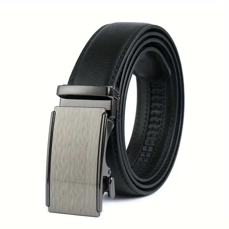 Men's Leather Belts  Wide Waistband - New Men's Automatic Leather