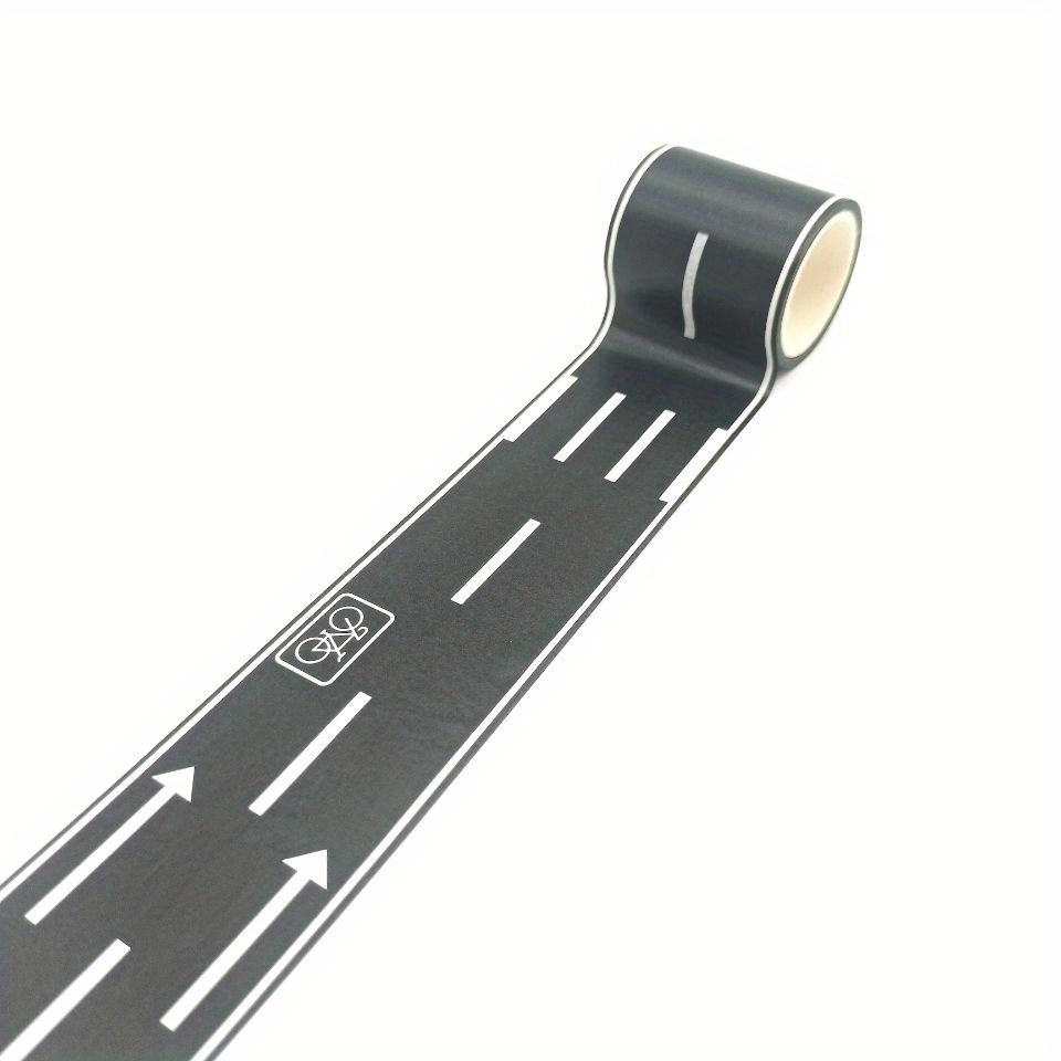 2 Rolls 393.7inch Long 2.36inch Wide, Black Road Track Tape, Road Tape For  Kids Birthday Party, Racing Party Decoration