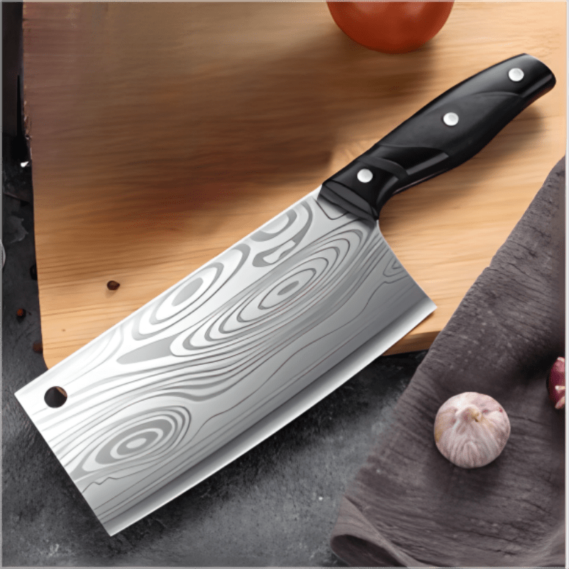 BAKULI Stainless steel kitchen knife, round head slicing knife