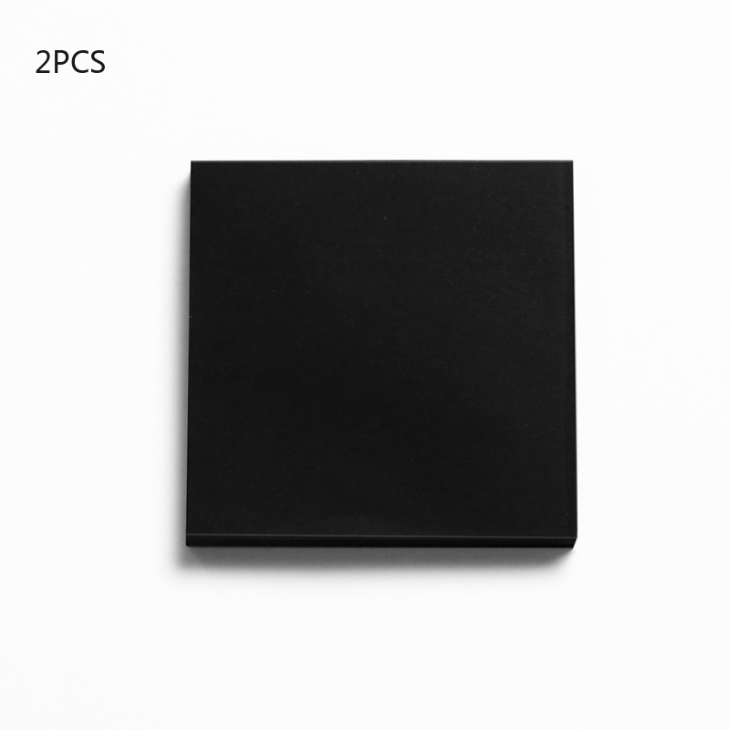 Creative Black Minimalist Sticky Notes Black Message Notes - Temu