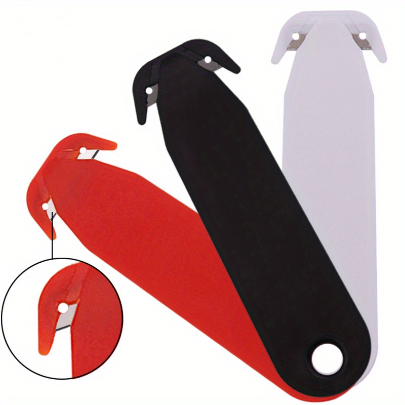 PZRT Hook Knife PVC Acrylic Board Plastic Plexiglass Hook Knife Cutting Tool with 10 Replacement Blades 161 X25X11mm