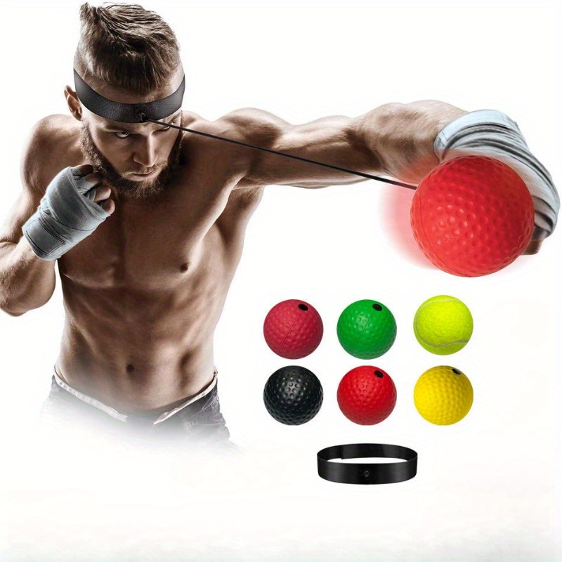 ヘッドバンド付きボクシングトレーニングボール 反応と敏捷性