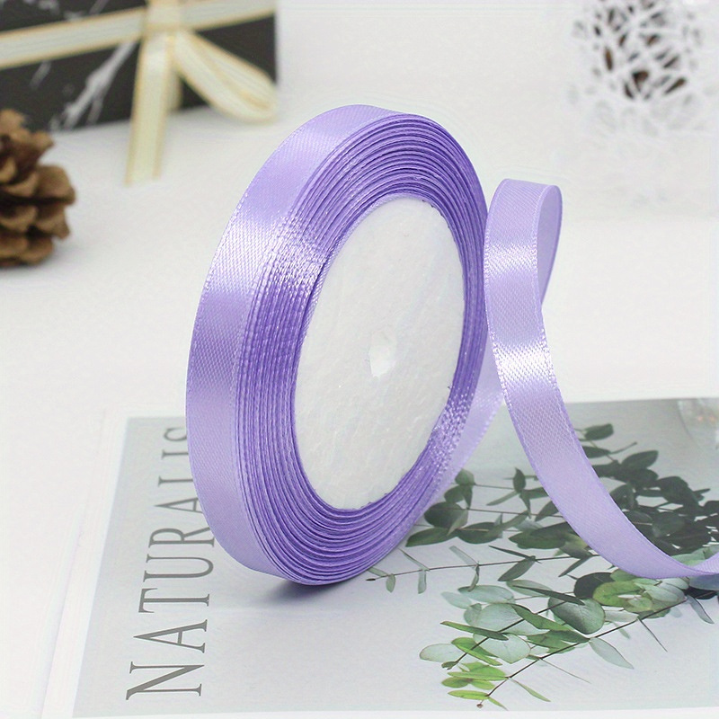 1 Roll 5 Yards Christmas Theme Wrapping Ribbon Anti-wrinkle Polyester Gift  Bouquet Packing Ribbon Home Decorations Silve 