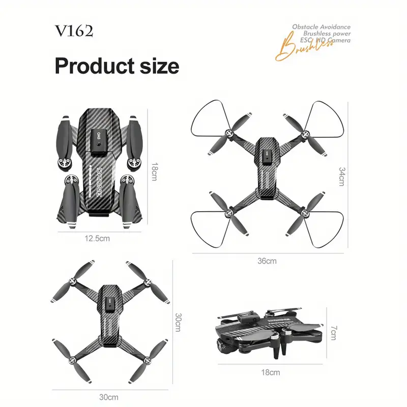tosr 2023 new v162 pro drone brushless hd professional esc dual camera optical 2 4g wifi obstacle avoidance quadcopter uav details 21