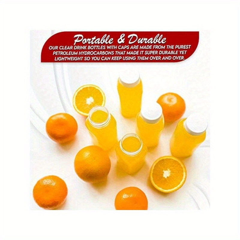 4Oz Small Plastic Bottles for Liquids Ginger Shot Bottles with