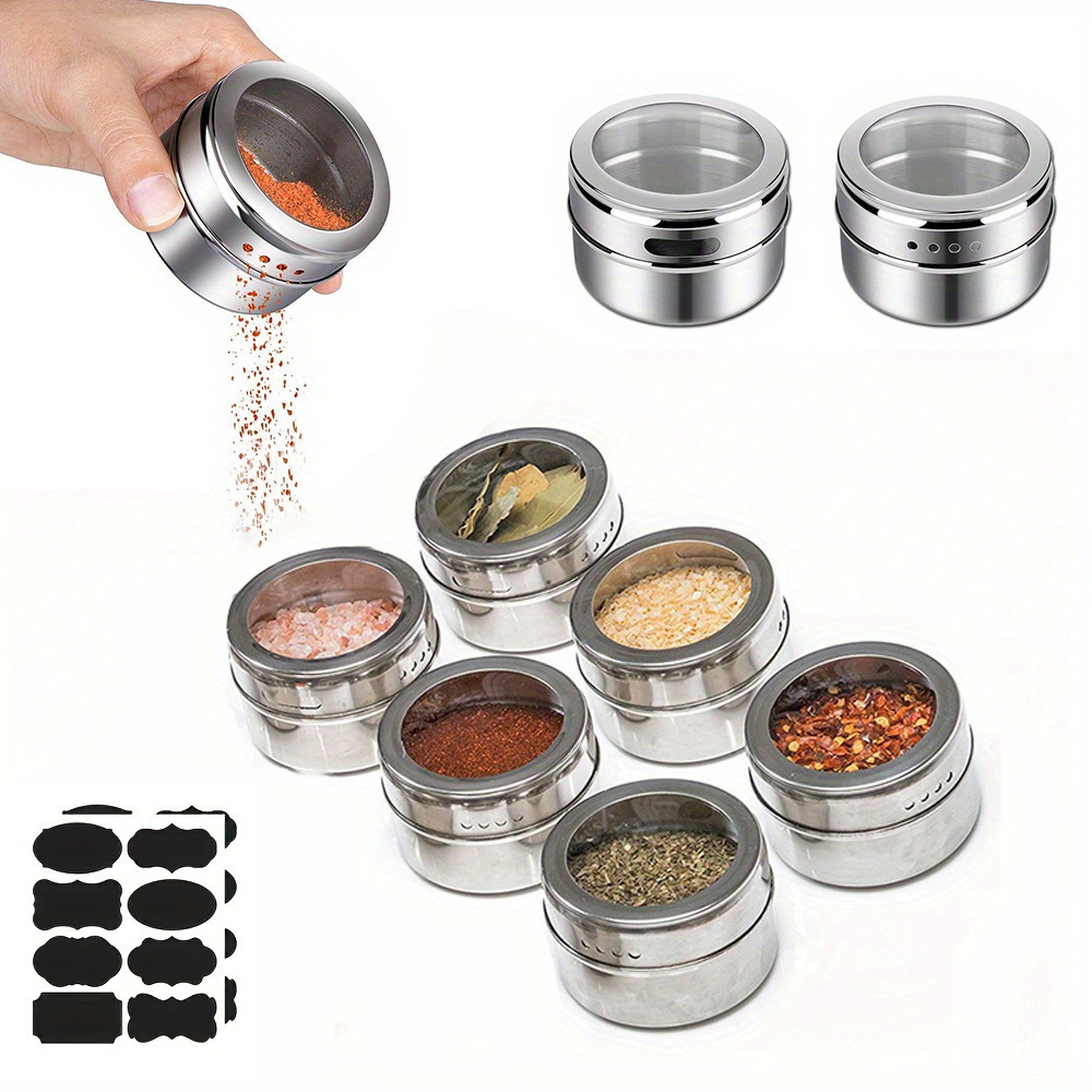 Magnetic Spice Containers Restaurant Magnetic Seasoning Temu