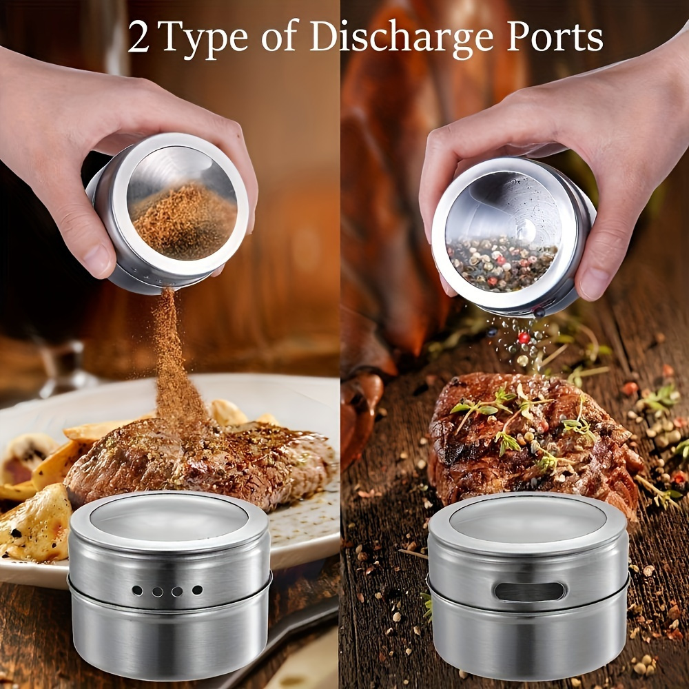 Magnetic Spice Containers Restaurant Magnetic Seasoning Temu