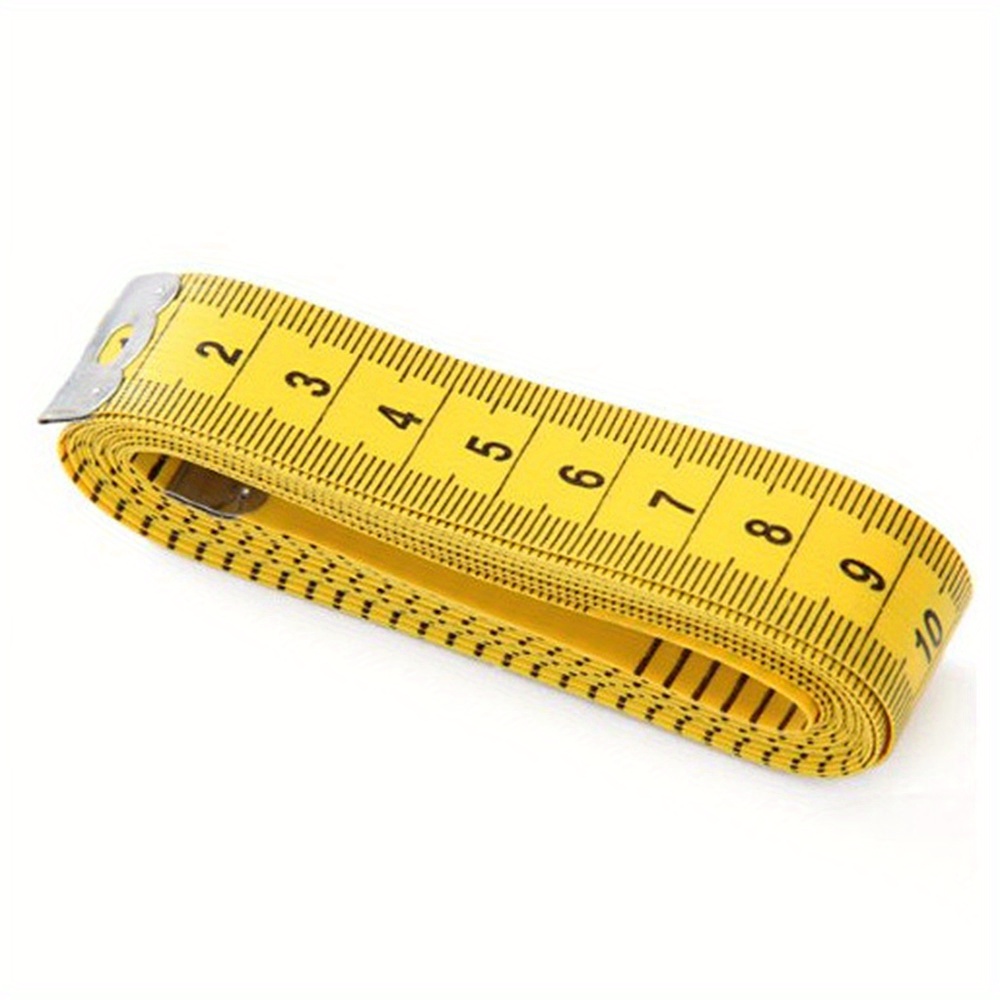 Yellow Soft Plastic Measuring Tape Professional Clothing Sewing