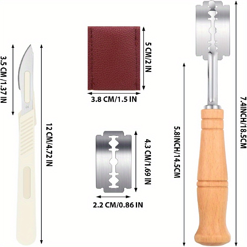 Bread Lame Scoring Tool & Bread Lame Scoring 5 Replaceable Blades