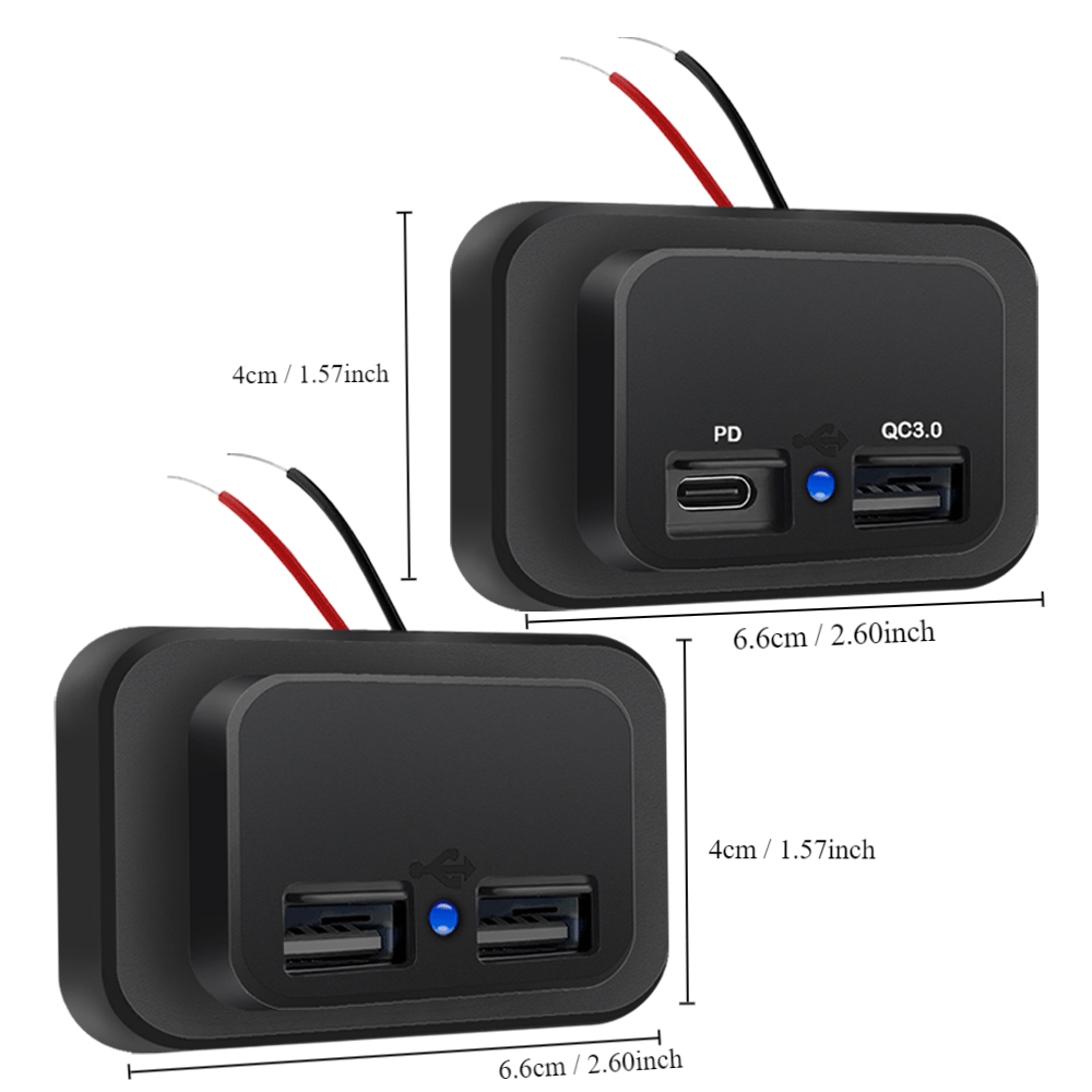 12V USB Outlet Double Charge Rapide 3.0 12V Prise USB - Temu France