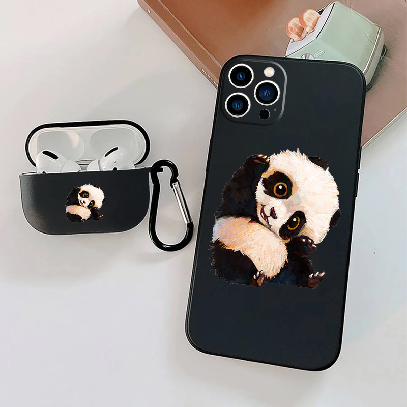 Funda Auriculares Gráficos Panda Airpods1 Airpods2 Airpods3 - Temu Mexico