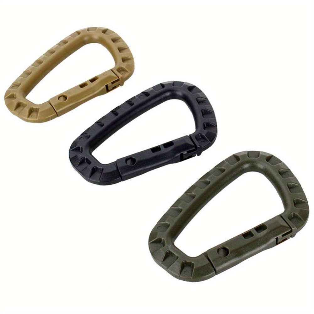 Backpack Buckle, Plastic Carabiner, D Shaped Mosqueton Edc Gear For Outdoor  Camping - Temu