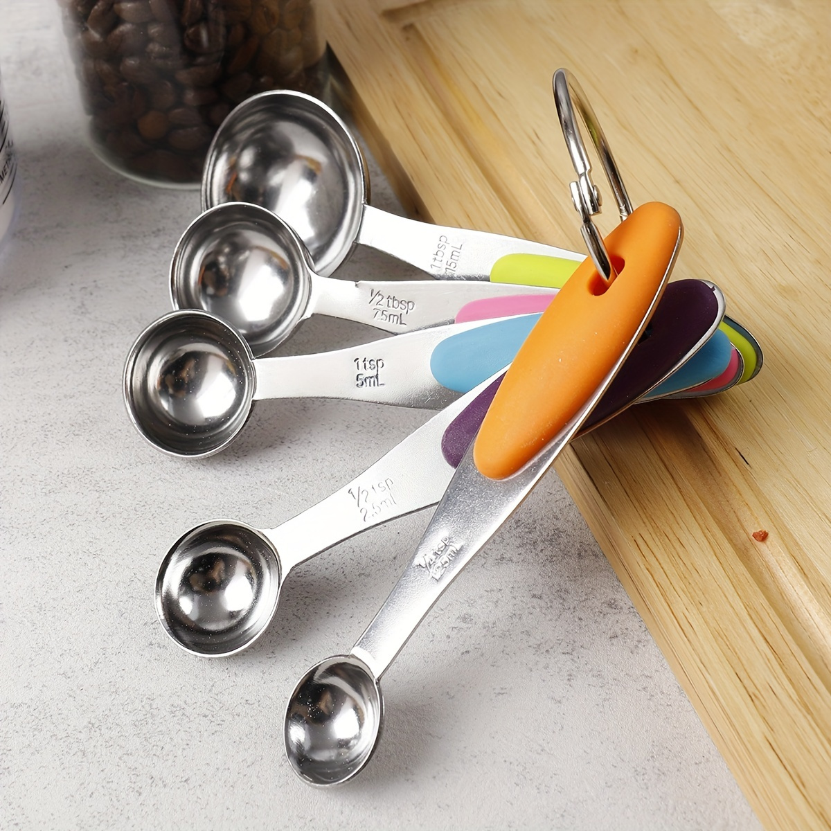 Stainless Steel Measuring Spoons Set, Small Measuring Spoon Metal