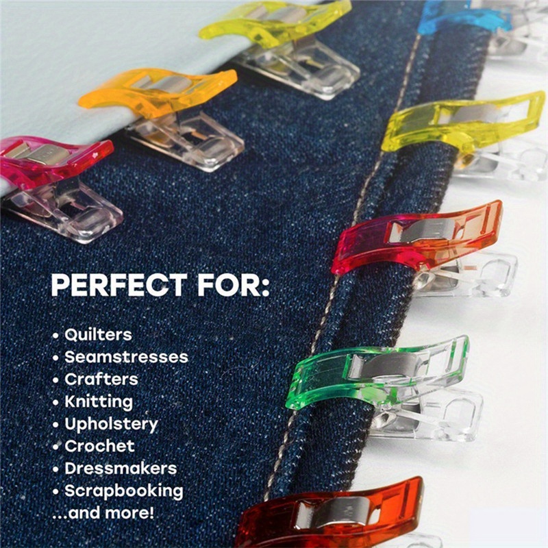 Colorful Sewing Craft Quilt Binding Sewing Clips Plastic - Temu