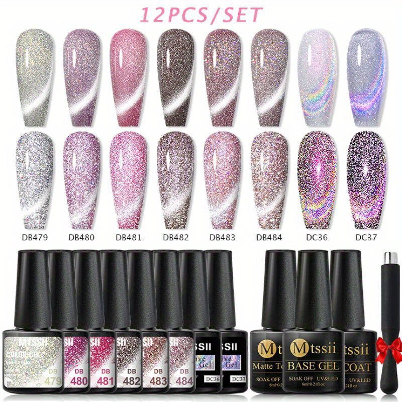 Elite99 10ml Glitter Pearl UV Gel Polish Metal UV Hybrid Gel Lacquer Nail  Primer Matte Top Coat Soak Off Nail Art Gel Varnish (E99-10ml-23004)