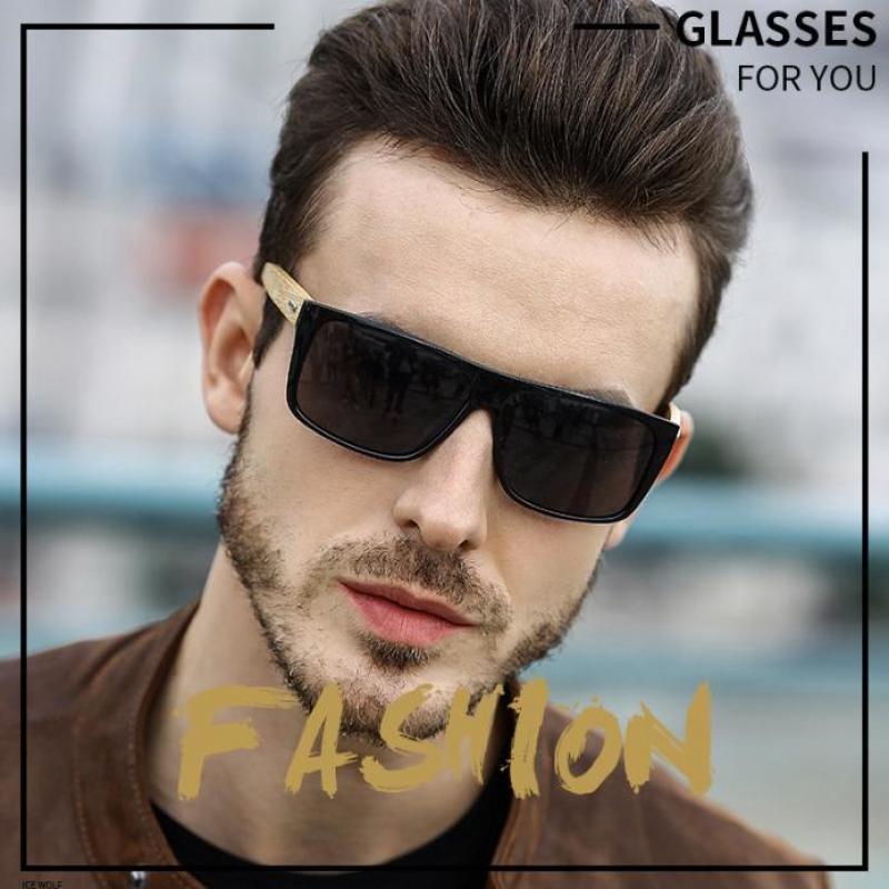 Customized Wooden Temples Sunglasses, Trendy Large Frame Sunglasses, For  Men Women Exclusive Birthday Gift (English Only)