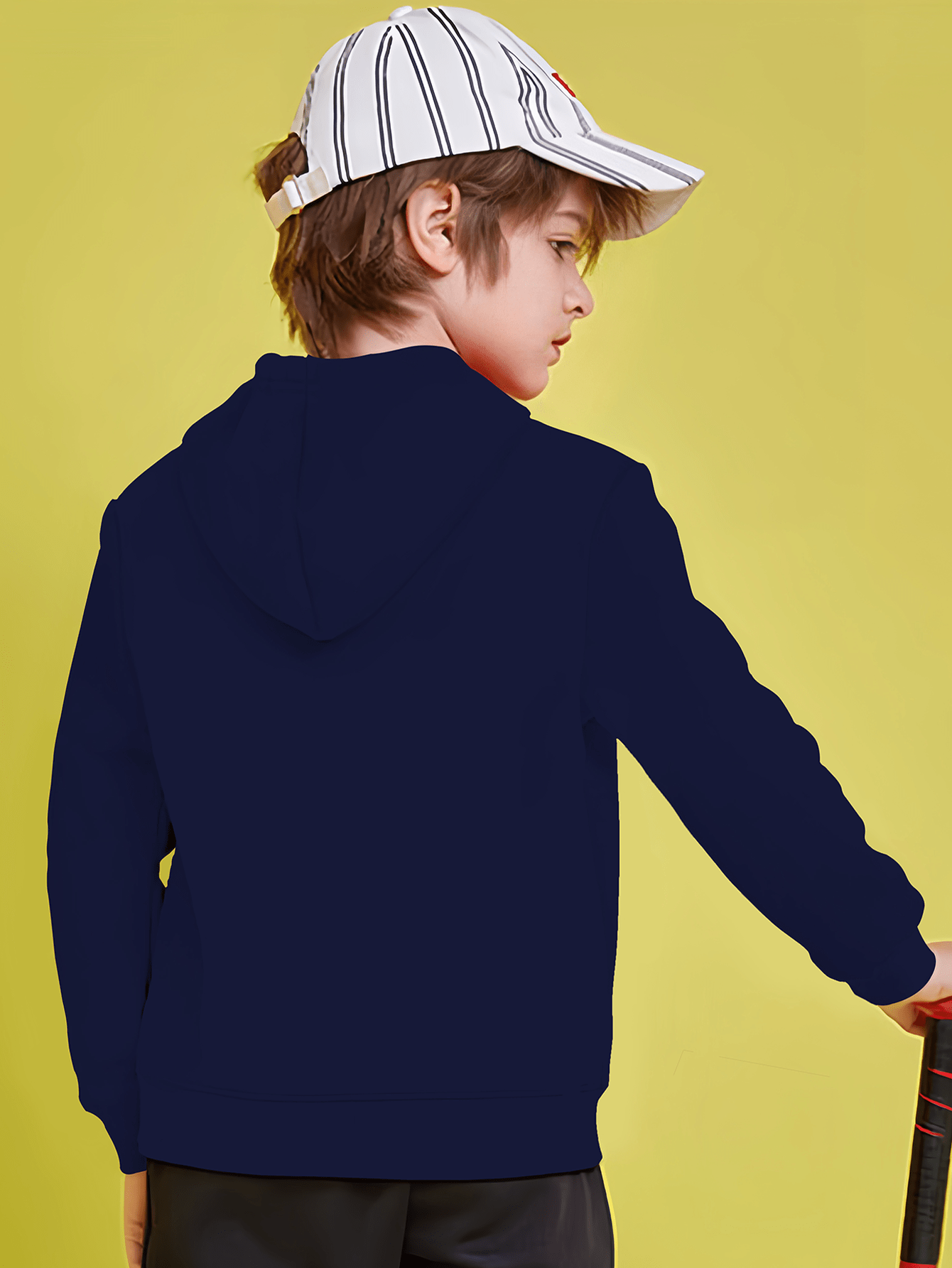 Boys' Cozy Fleece Hoodie with Cool Baseball Print Casual Pullover for  Fall/Winter, Machine Washable