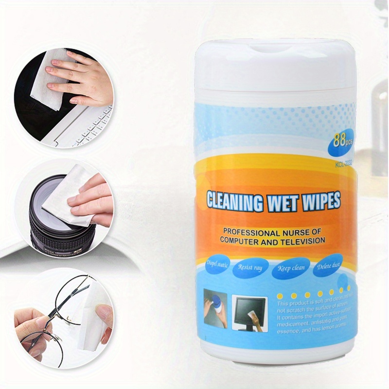 2 Pcs Cleaning Wipe Glasses Scratch Remover Cleaner Tv Wipes