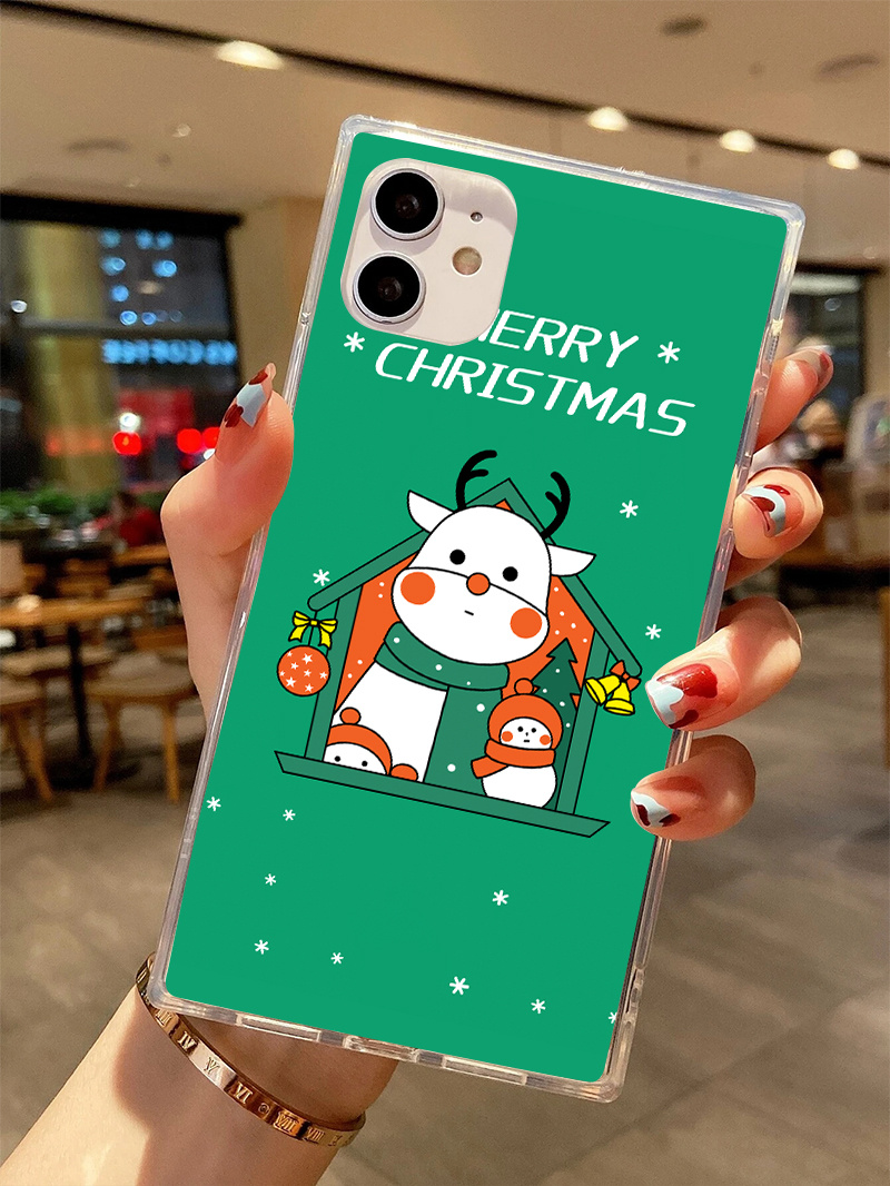 Christmas Chat Box Graphic Protective Silicon Phone Case For - Temu