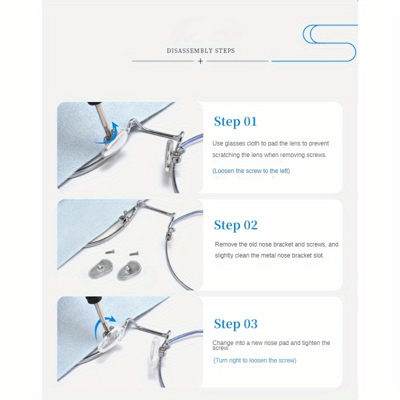 How to Adjust, Add, Remove or Replace Nose Pads on Glasses