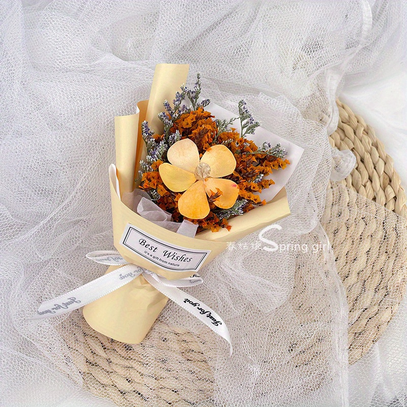 Mini Dried Bouquet Mini Bouquet Gift Box Accessories Dried - Temu
