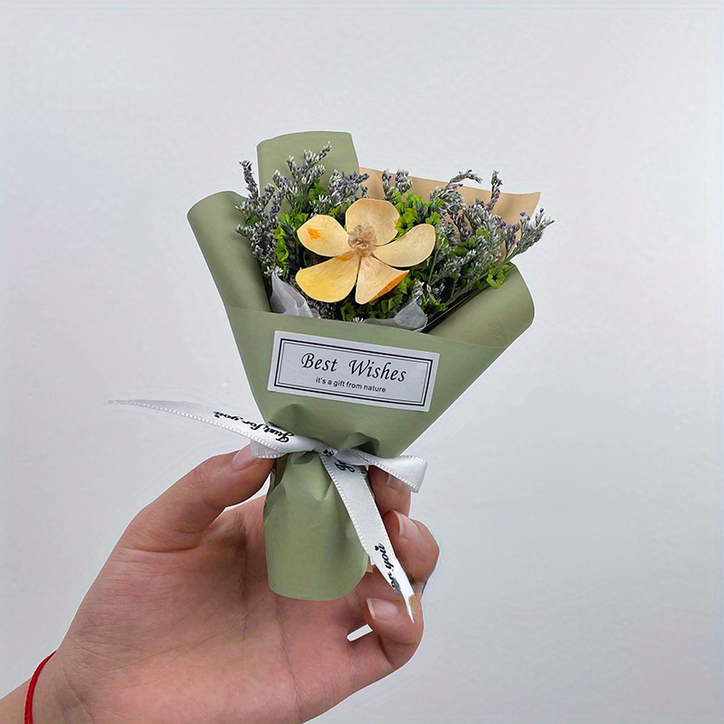 Mini Dried Bouquet Mini Bouquet Gift Box Accessories Dried - Temu