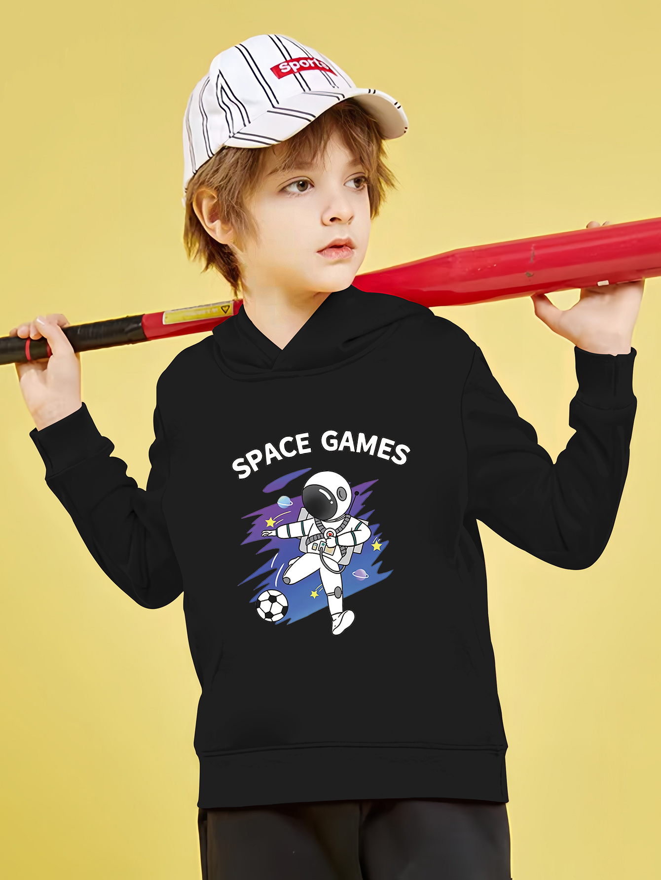 Cool Space Astronaut Print Cute cozy Hoodie Kids Boys Keep Temu