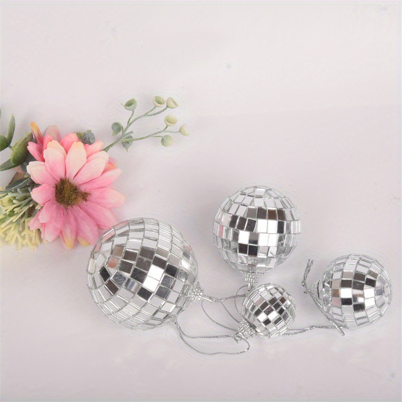 Acheter 3/5/8/12 cm 12 pièces boules de miroir fête boule brillante miroir  de noël Laser réfléchissant boule de verre Disco arbre de noël décoration  de la maison ornements