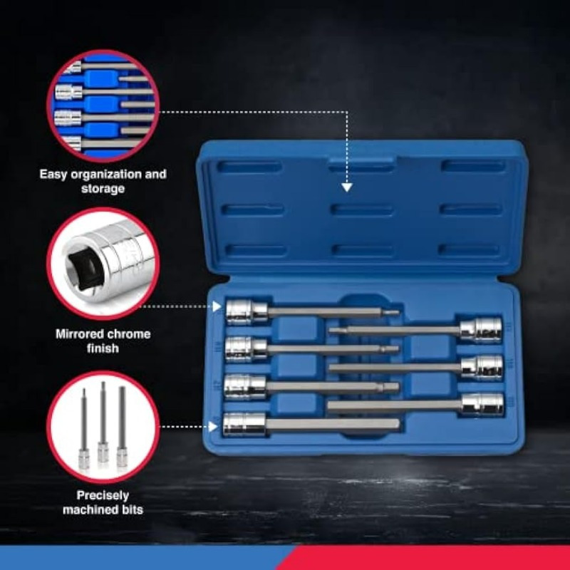 Hex Bit Socket Set Screwdriver Bits Allen Key Socket Set S2 - Temu