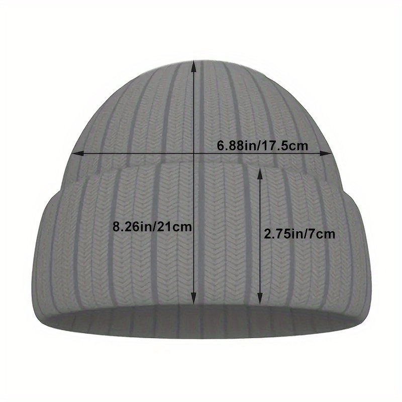 Winter Warm Beanie Hat Knitted Warm Ski Hat for Men and Women