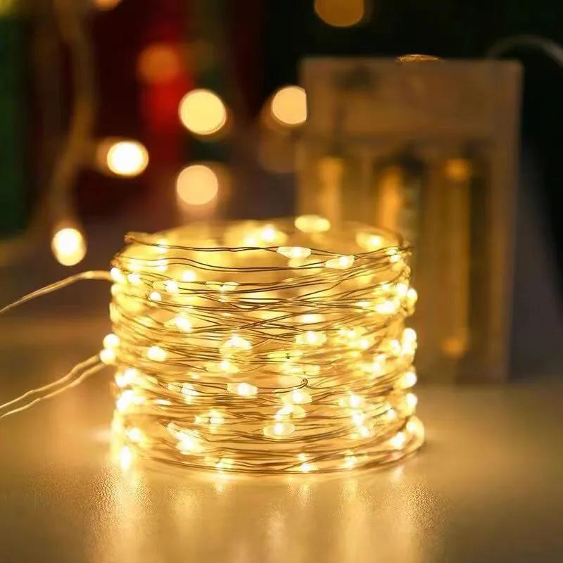 10m 80 LED Guirlande Lumineuse Boule Blanc Chaud LED à Pile Décoration  Extérieur et Intérieur, Mariage, Maison, Jardin,Festival, Arbre de Noël