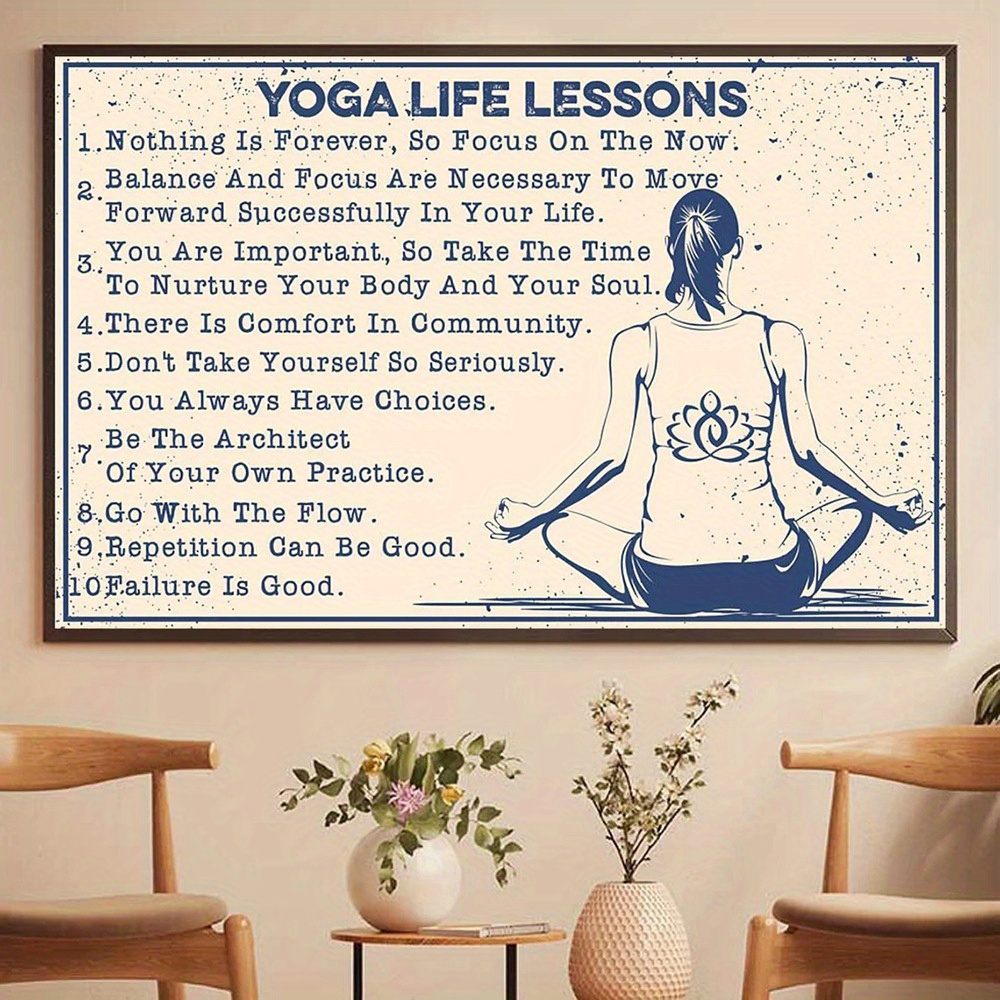 Anne Print Solutions Yoga Poster For Girl Wall Decor Fitness Poster | Wall  Posters For Rooms | Yoga Classes | Health & Fitness Poster Printed On Non
