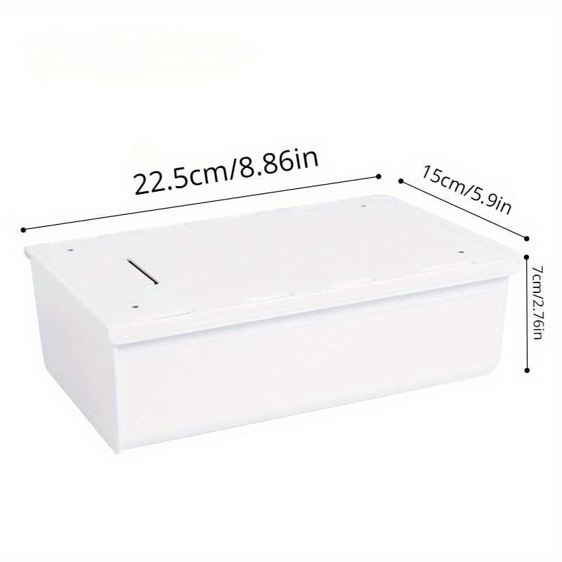 1pc Under Desk Drawer, Hidden Storage Box, Bedroom Dormitory Office Under  The Desk Self-adhesive Hanging Box, Stationery & Small Items Storage And Org