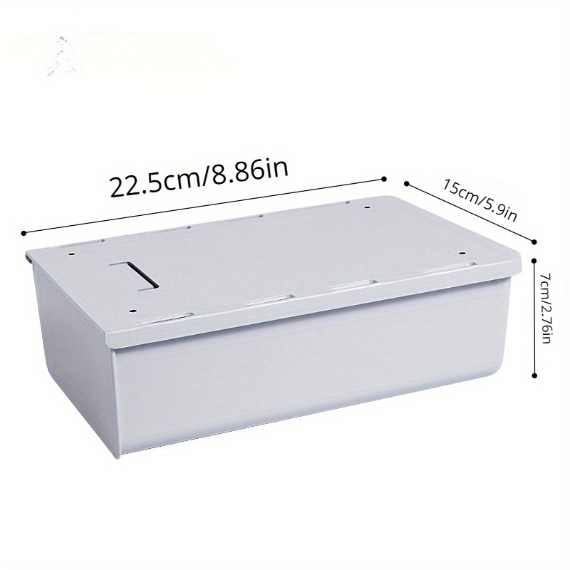 1pc Under Desk Drawer, Hidden Storage Box, Bedroom Dormitory Office Under  The Desk Self-adhesive Hanging Box, Stationery & Small Items Storage And Org