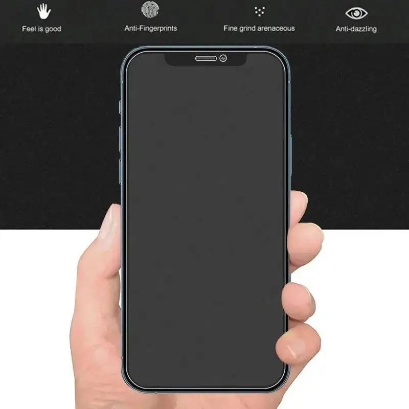 2Pcs Verre Trempé Mat Pour Protecteurs D'écran IPhone 15 Pro