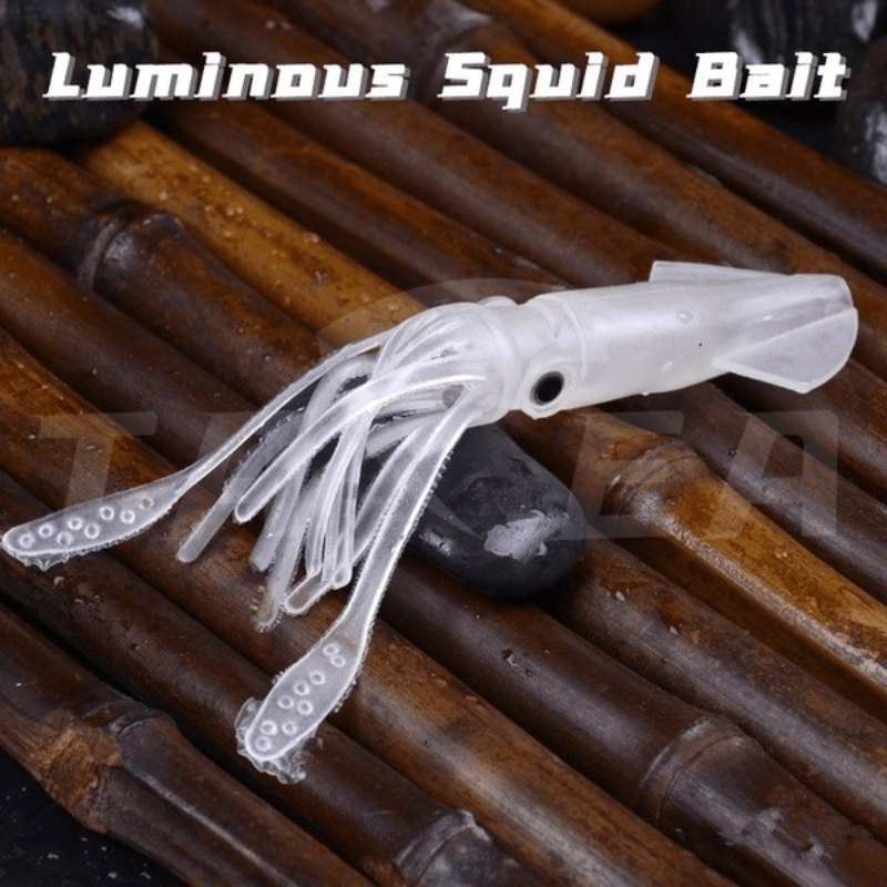 Saltwater Fishing Lures Luminous Squid shaped Fishing Lures - Temu