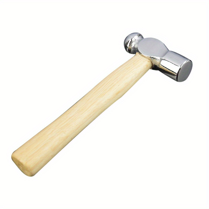 Wooden Handle Chrome Round Head Hammer Multifunctional Smash - Temu