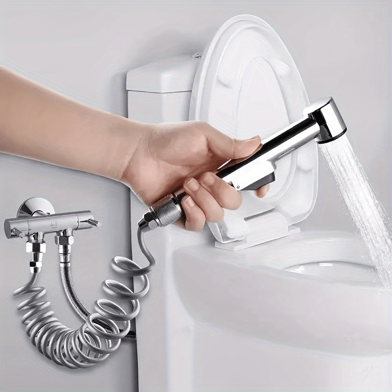 Handheld Toilet Bidet Sprayer Bathroom Shower Kit with T Adaptor