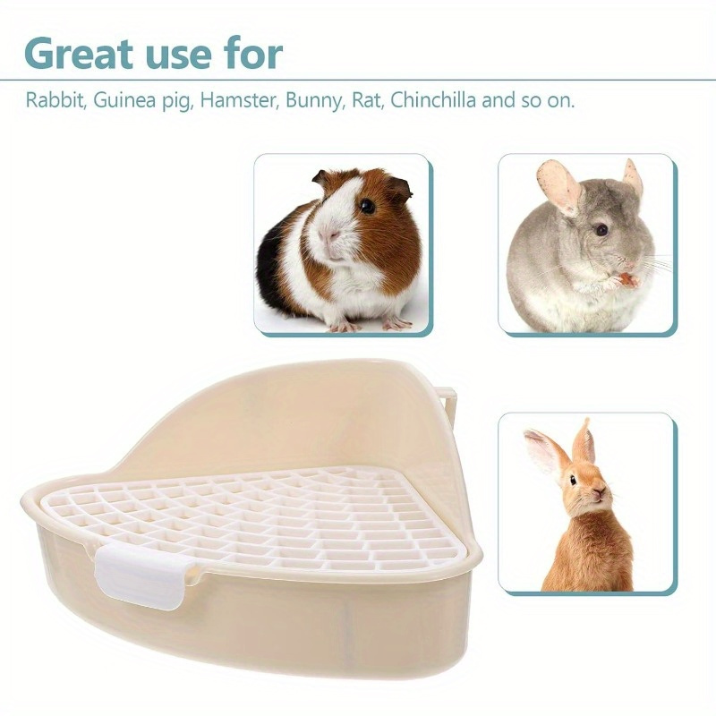 Rabbit Litter Box Bunny Litter Box Pet Toilet Triangle Potty Temu Canada