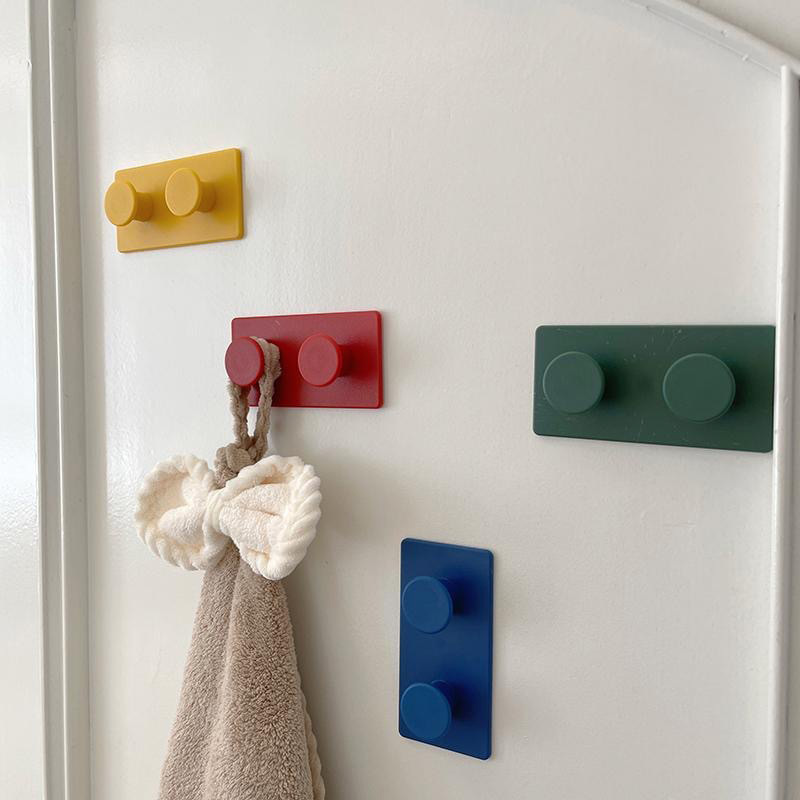 4 ganchos adhesivos de nube, bonitos ganchos de pared sin clavos, ganchos  adhesivos coloridos, ganchos decorativos para dormitorio de niñas, abrigo