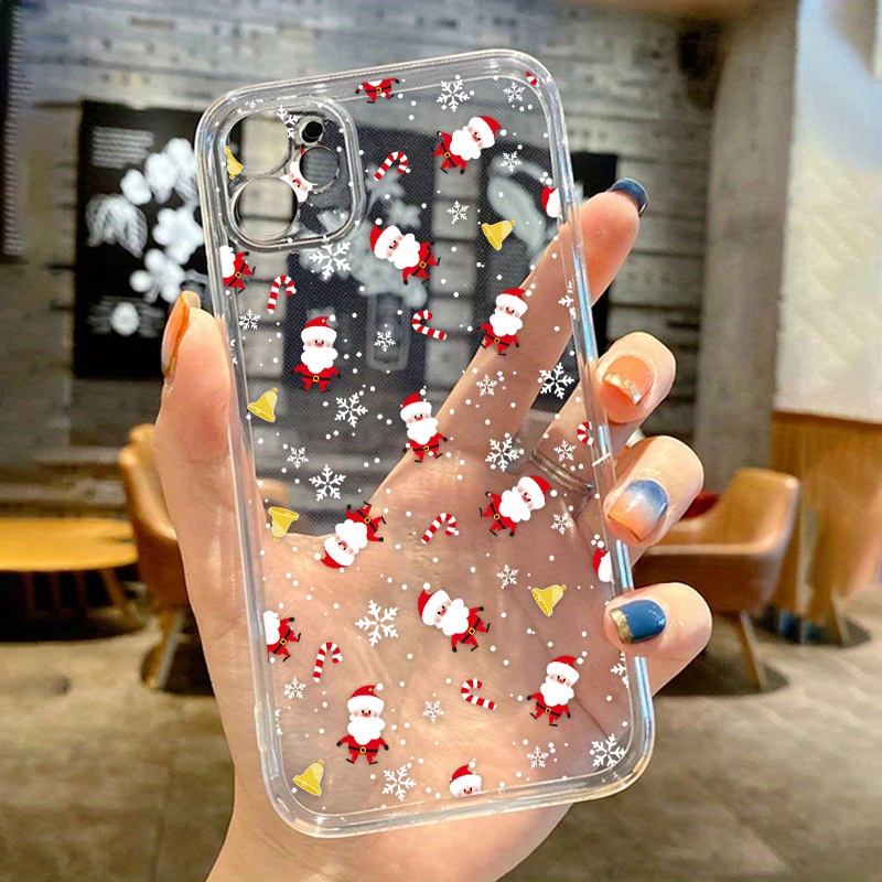 Fundas Navideñas Elegantes Iphone 15 Lindos Estampados Papá - Temu