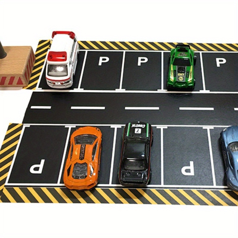 Rouleaux d'autocollants de route pour jouet, ensemble de panneaux