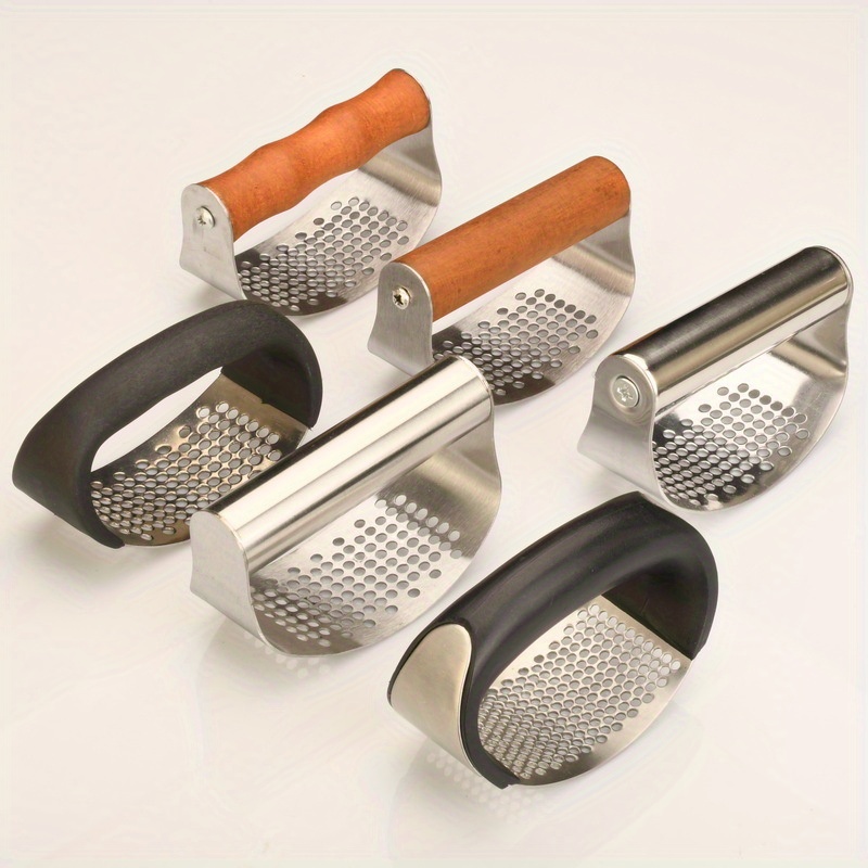 Garlic Press Stainless Steel Garlic Press Rocker Metal - Temu