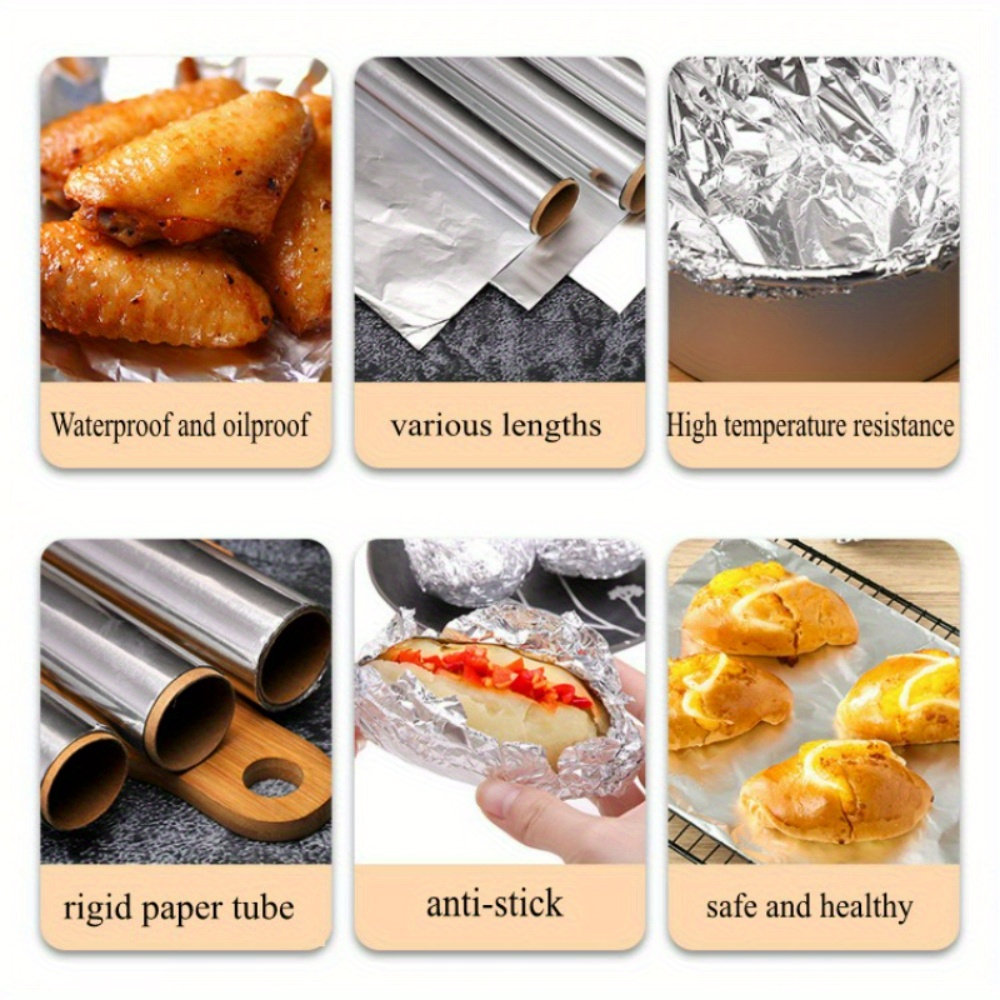 Aluminum Foil Sheets, Heavy Duty Tin Foil Cooking Sheets, Greaseproof  Baking Pan Liners, Grill Foil, Baking Tools, Kitchen Gadgets, Kitchen  Accessories - Temu