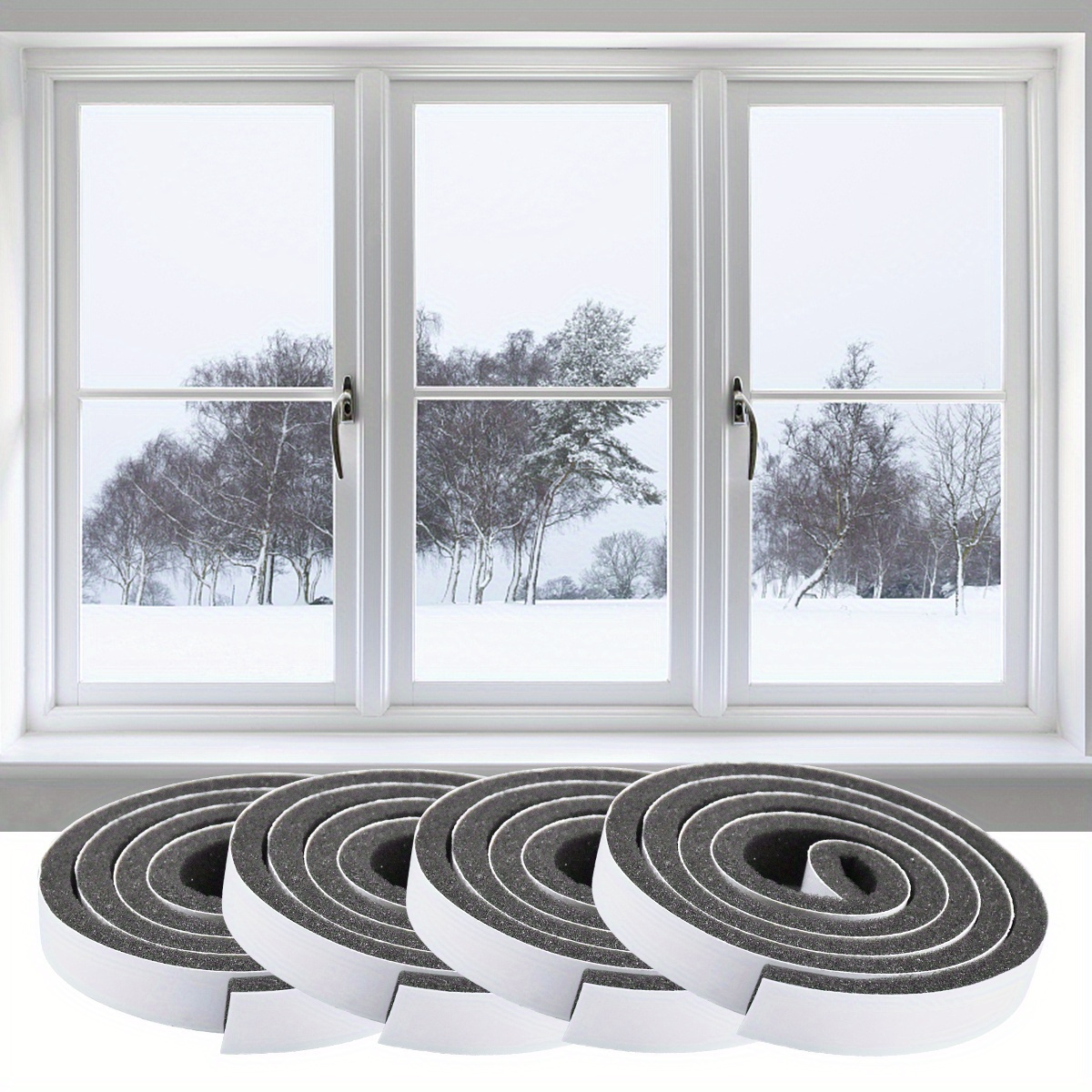 118 Inch Window Draft Stopper Foam Seal Strip Self Adhesive