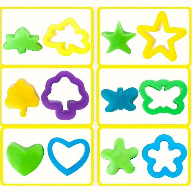 Play Dough Tools Set Various Shapes Of Playdough Cutters And - Temu