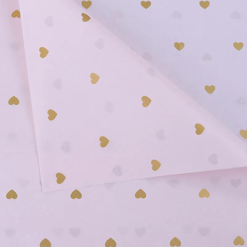 Golden Heart Tissue Paper