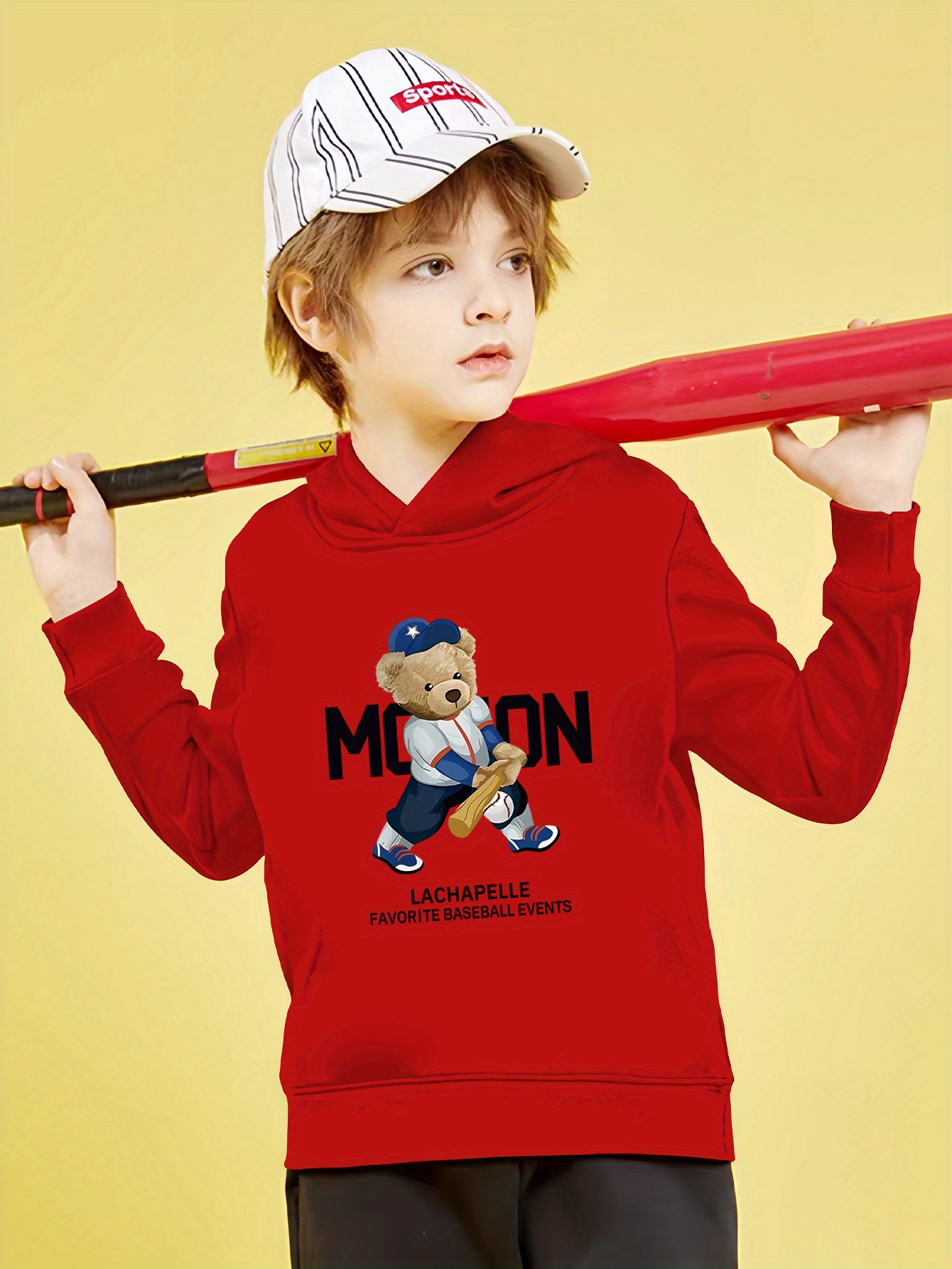 Sudadera con capucha para niño y adolescente, jersey de manga