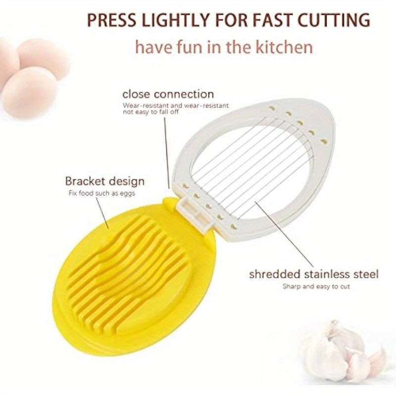 Stainless Steel Chopper Section Egg Slicer Hard Boiled Cutter Tomato Tool